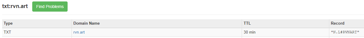 #RNVART Domain is MINTED! N.L#RVNART
Added the Token in the DNS txt.
rvn.art