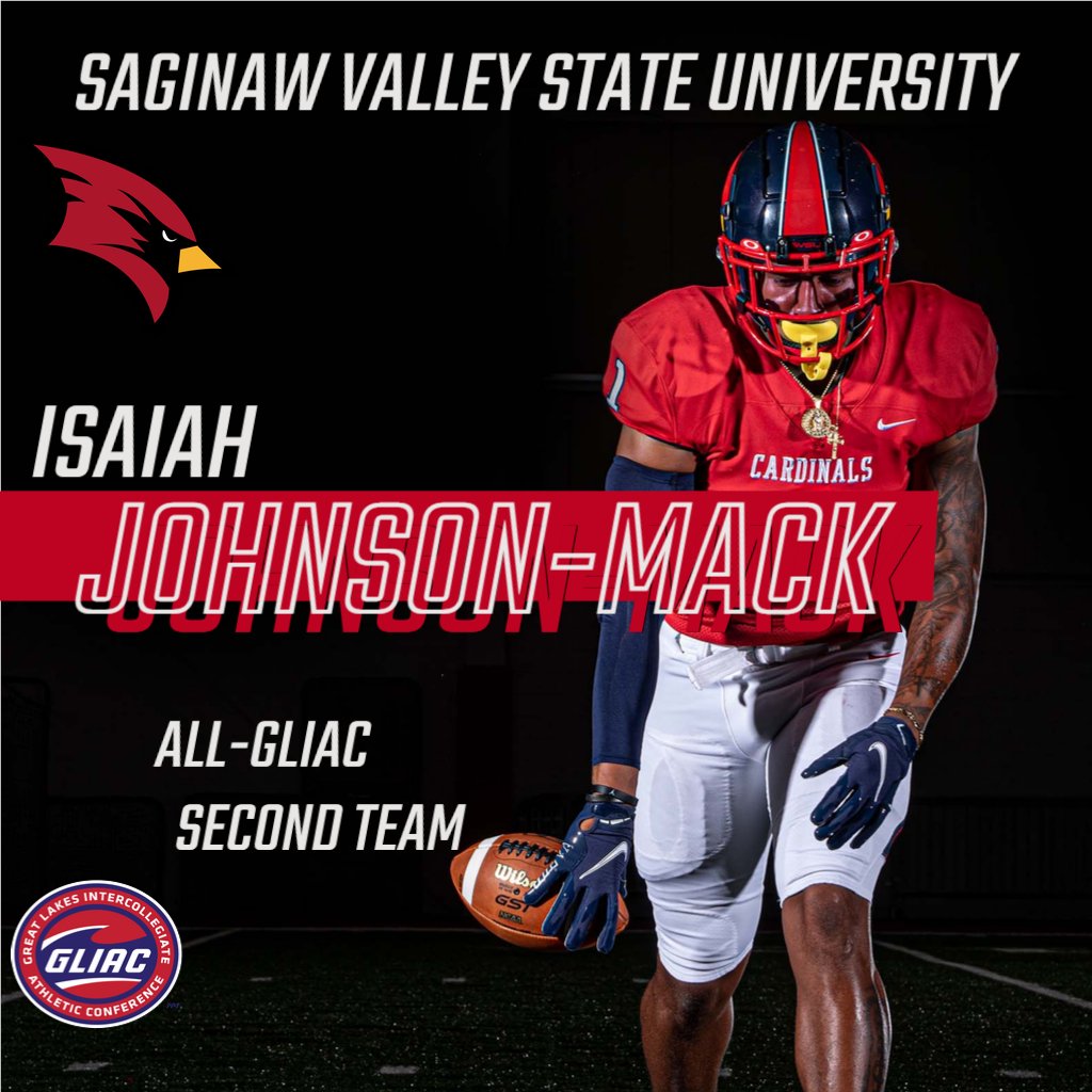 All-GLIAC 

Second Team Offense

Isaiah Johnson-Mack

<a href="/svsu_football/">SVSU Football</a>