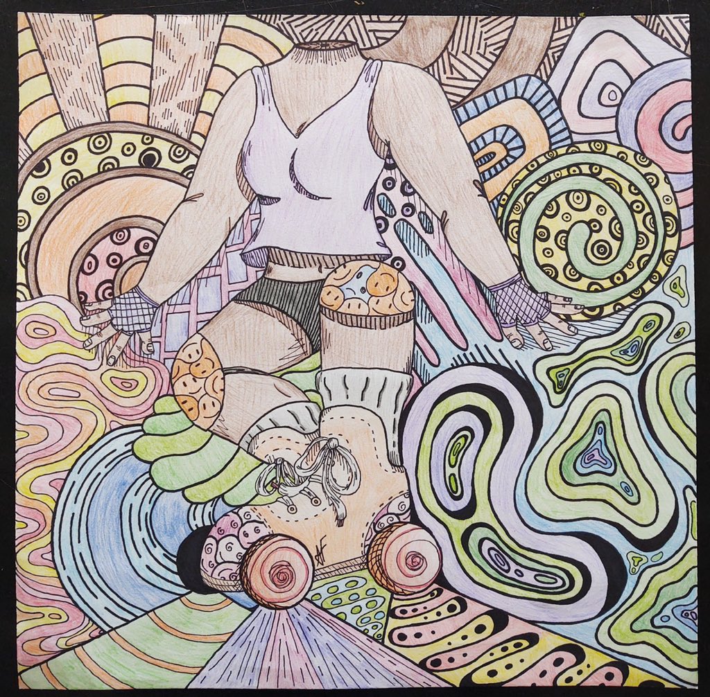 dcs_visual_art's tweet photo. Foundations of Art Students learned about Abstract vs. Abstraction and then paired that knowledge with their knowledge of lines and line types to create unique Abstract Line Projects! #abstract #abstraction #art #arteacher #highschool #drawing #foundationsofart #talent https://t.co/OQsdsi0FLp