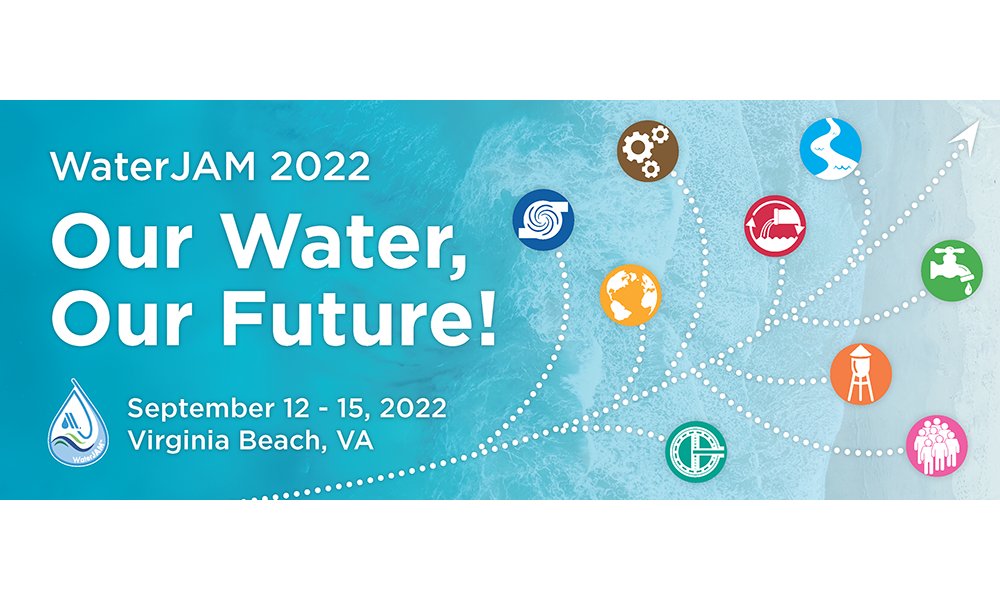 GenevaVAAWWA's tweet photo. We want to hear from you! Submit your projects, new technology, and case studies for WaterJAM 2022.  Call for abstracts is now open with a deadline of January 7, 2022.  All the details and a link to submit are located on our website... https://t.co/qI7qgmzOqP 
#waterjam2022 https://t.co/5HfJ8hfbAZ