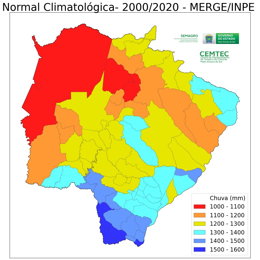 BandaSperling's tweet photo. Normal climatológica - Chuva acumulada anual 

Fonte dos dados: MERGE/CPTEC/INPE de 2000 à 2020.

Fonte do mapa: CEMTEC https://t.co/qjjlC8g96A