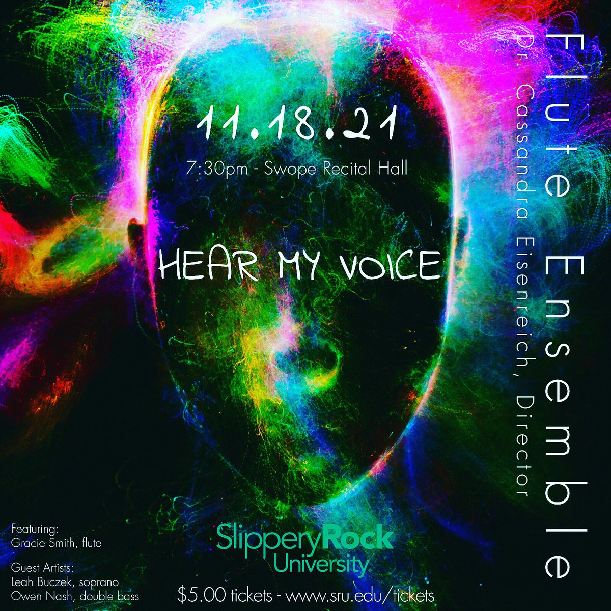 SRU_FluteStudio's tweet photo. TONIGHT! https://t.co/OpWUuI862r https://t.co/E4XHHjUCMU