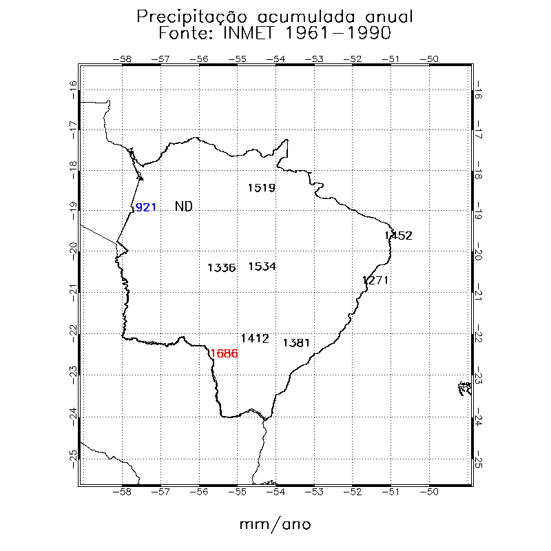 BandaSperling's tweet photo. Normais Climatológicas para MS - Chuva acumulada anual

INMET 1931-1960
INMET 1961-1990
INMET 1981-2010

*ND = No Data 

Fonte: INMET https://t.co/BfjKfZH3gV