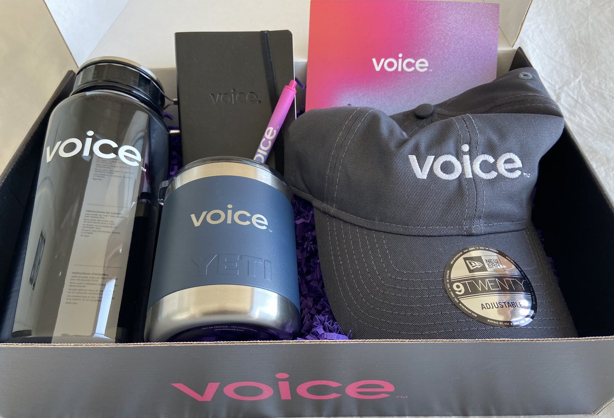 robertmcaden's tweet photo. When a company treats you like family even after you’re gone, you know they are good people! Thanks for the swag @VoiceHQ ! https://t.co/pB1NrXQzeO