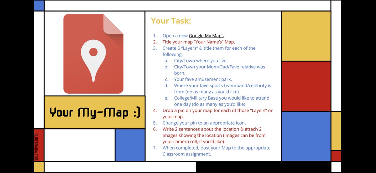 theteachingjedi's tweet photo. It seems like forever since I’ve shared anything new.
This is a fun collaborative map activity I’m gonna do at the beginning of next semester. I would think this is doable at all grade levels.
Anyway, enjoy ☺️ 

#NotAHyperdoc
#FileMakeACopy
#HyperdocsRock

https://t.co/zjmdt9y7Q7 https://t.co/3MbyyunFf8