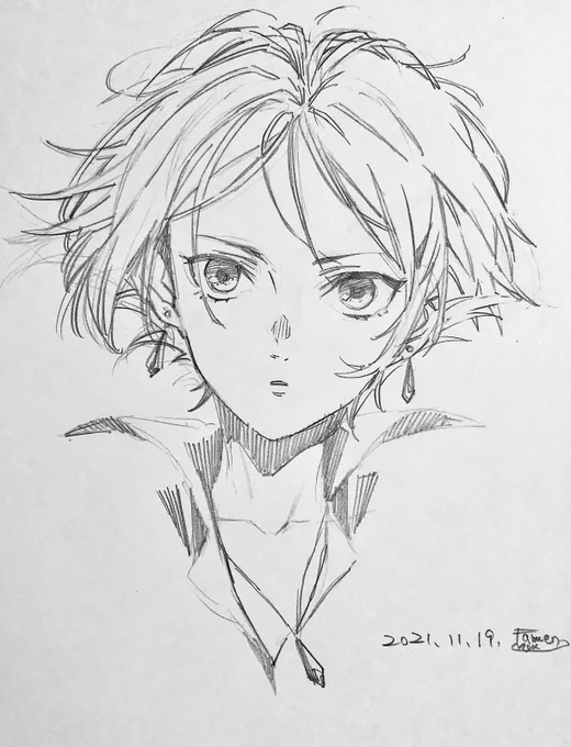 一日一奏!奏チャ!「向かい風」です。
年に一回くらいは風で荒ぶる速水ヘッドを描きたくなる。嘘、もうちょい頻度高い。

難点はアレかな、描いてる本人すら速水かな…?この人…ちゃう人かもしれん……ってなっちゃうやつかな(?) 