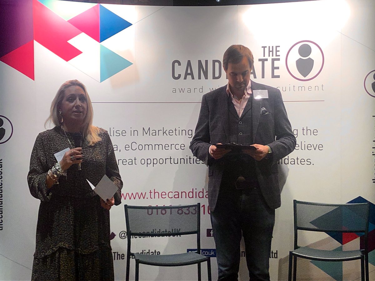 ProlificNorth's tweet photo. .@dmhprior of Prolific North is joined by Laura Walters of @thecandidateuk at this year’s #PNTopTechList reveal. https://t.co/bJL1Fg3R7X