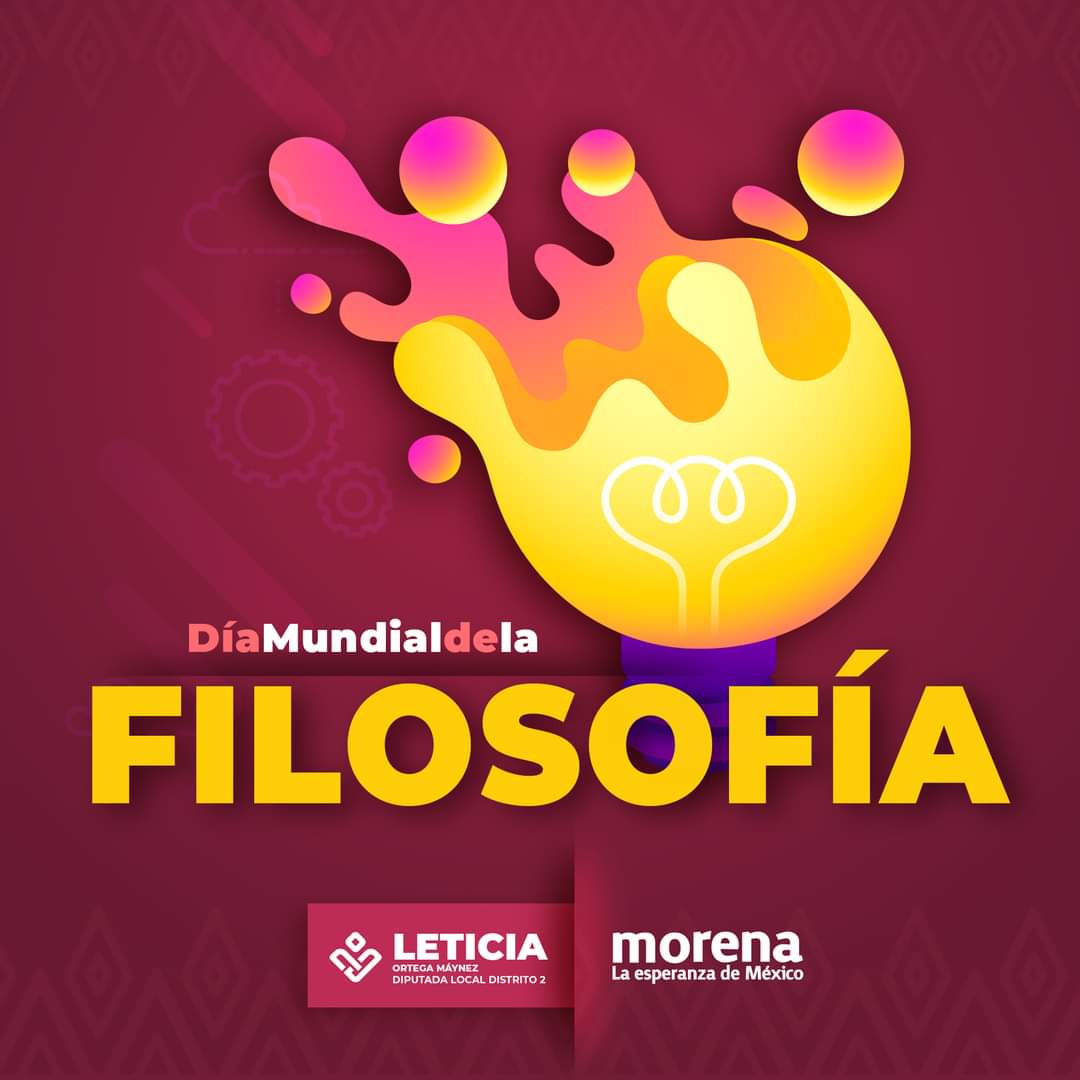 Hoy es el Día Mundial de la Filosofía, disciplina de gran valor como base de todo pensamiento y generación de conocimiento.

 Reivindiquemos su relevancia para la formación de ciudadanas y ciudadanos preparados para enfrentar y transformar el futuro.
#DiaMundialDeLaFilosofia