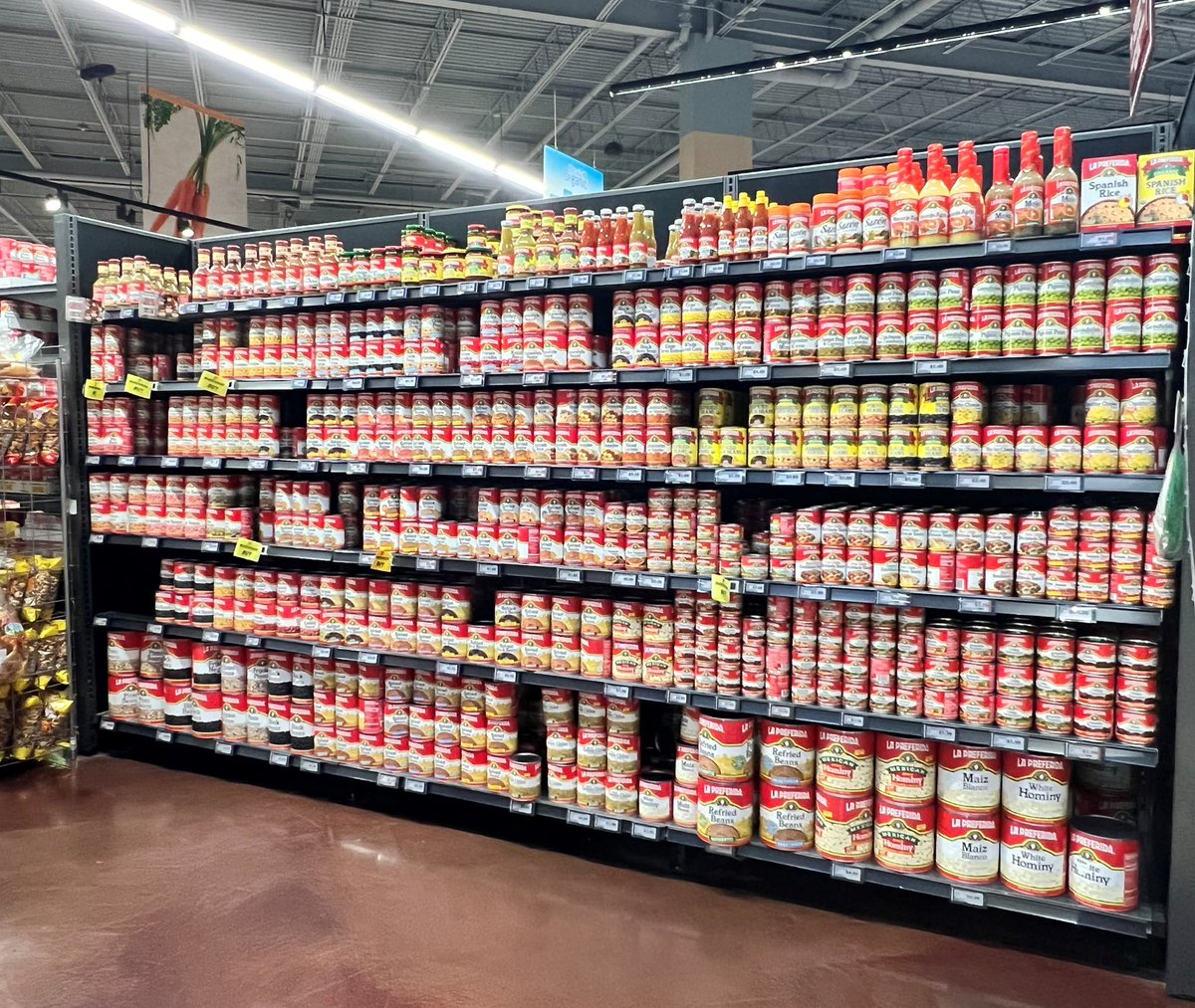 GlobalBrandLLC's tweet photo. Just a few of our brand partners during a store visit from one of our sales reps! We spy @LaPreferidaInc , @SmallAxePeppers , @DoloresTuna on the shelves! https://t.co/0Dw7Fk3OZN