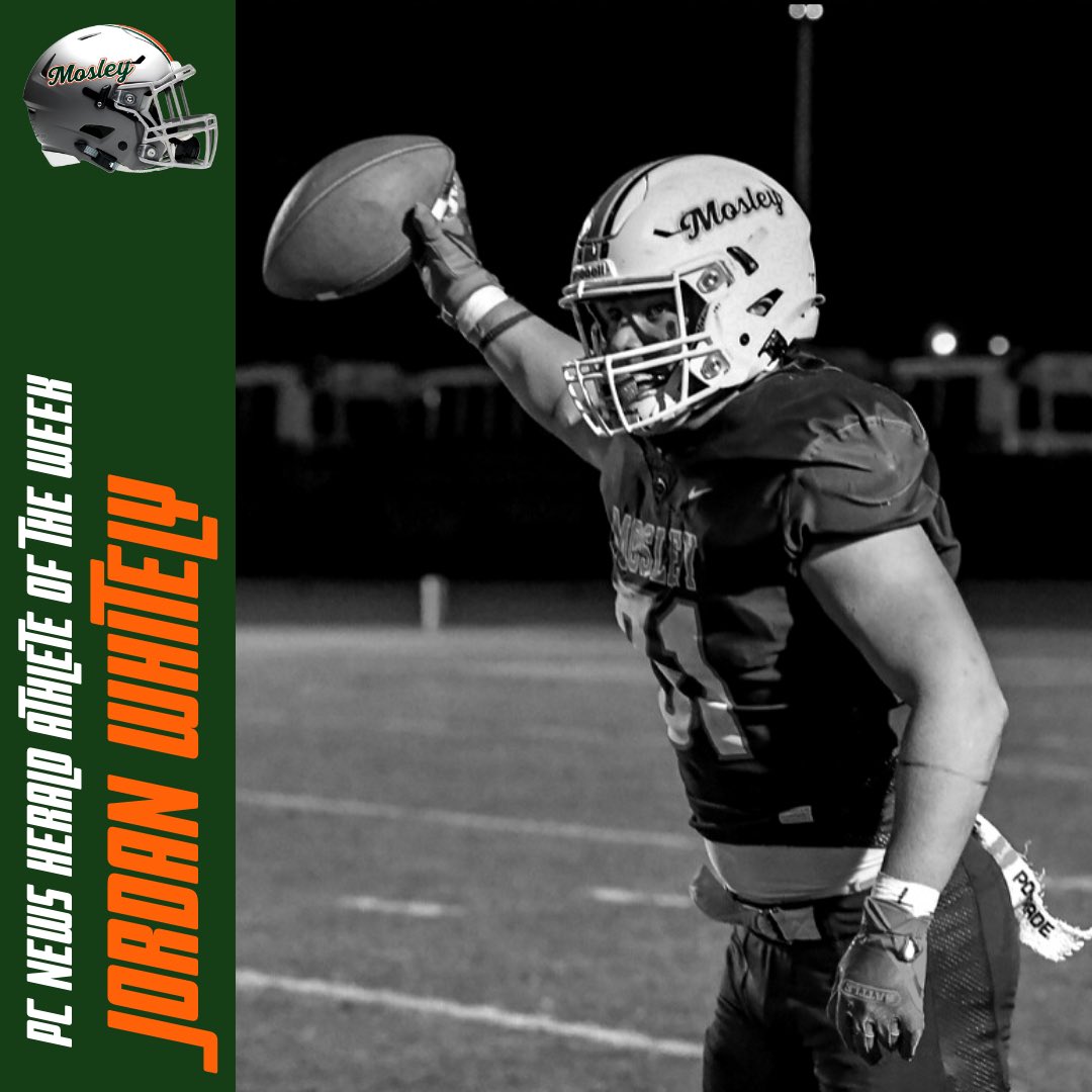 MosleyDolphinFB's tweet photo. Congratulations to @JordanWhitely on winning @The_News_Herald Athlete of the Week for his performance last week vs Gulf Breeze. 
#GTG #MosleyMade https://t.co/GbuEgrREuZ