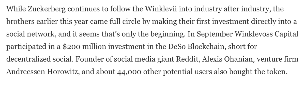 desoprotocol's tweet photo. .@Gemini Raises $400 Million To Build A Metaverse Outside Facebook’s Walled Garden, and DeSo is a part of that world. 

Thanks @tyler, @cameron, @DelRayMan, and @Forbes for the mention. We are all working towards the same goal 💪.
https://t.co/M9zLywpoXS https://t.co/HrQag8GCTA