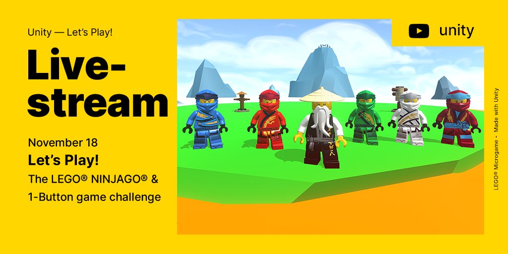 It's time to vote in our LEGO® NINJAGO® &amp; 1-Button Game Challenge! 

Cast your vote here: ideas.lego.com/blogs/a4ae09b6…

Or, you can watch the games being played live with <a href="/unitygames/">Unity for Games</a> on their livestream here right now: youtube.com/watch?v=So1d-v…