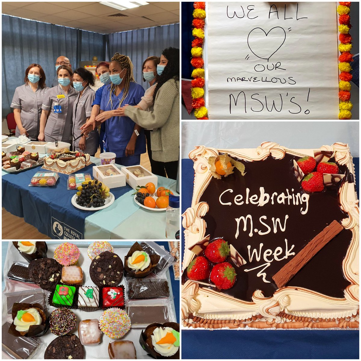 BeCampbell6's tweet photo. Celebrating our wonderful MSWs 🎊🎉 always appreciate your hard work and commitment ❤ #MSWWeek2021 @NorthMidNHS @ShereenNimmo @shelbluvbug @CarlaJohnson14 @NicoleCNHS @marmaquee @fionamclaird Antonia https://t.co/0NHt1gUdmB