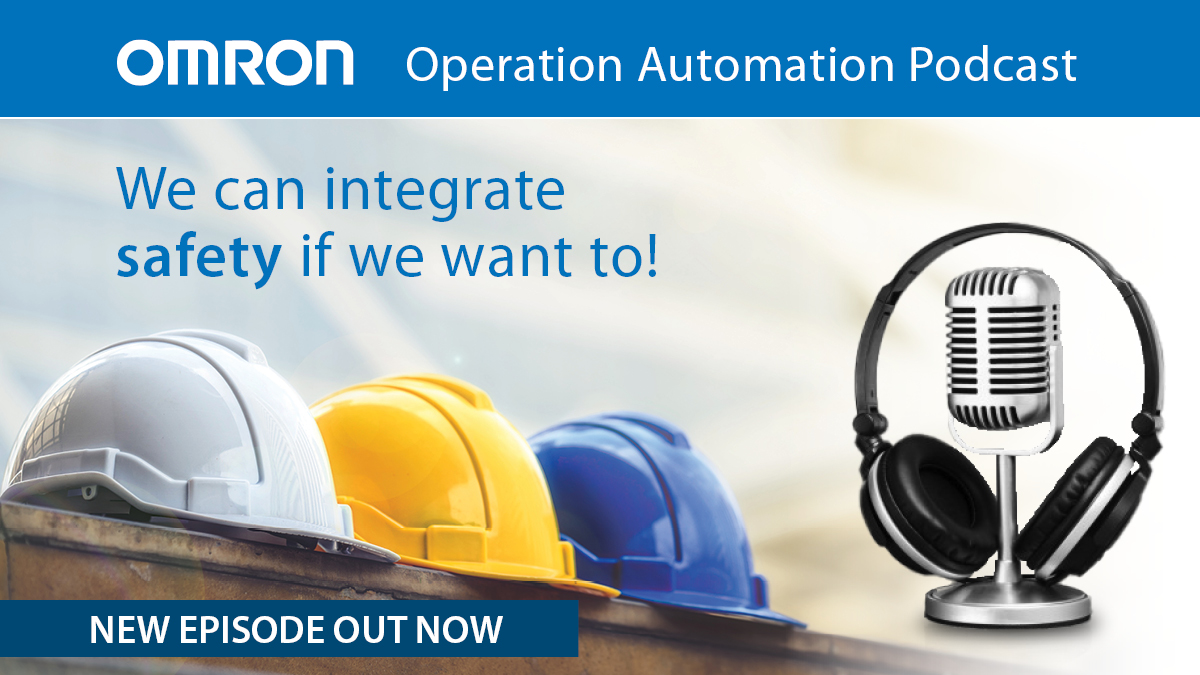 OmronAutomation's tweet photo. 🎙What’s #IntegratedSafety – and how does it simplify #safety system commissioning and #troubleshooting? Find out in this insightful #podcast episode featuring Pamela Horbacovsky, product manager for #safety components and #safetycontrollers! 
🎧 https://t.co/1ucYciJNnd https://t.co/dU3g2D4can