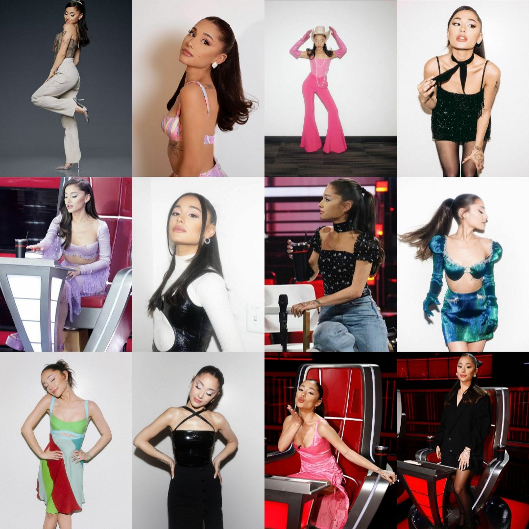 ariana grande serving looks for the voice