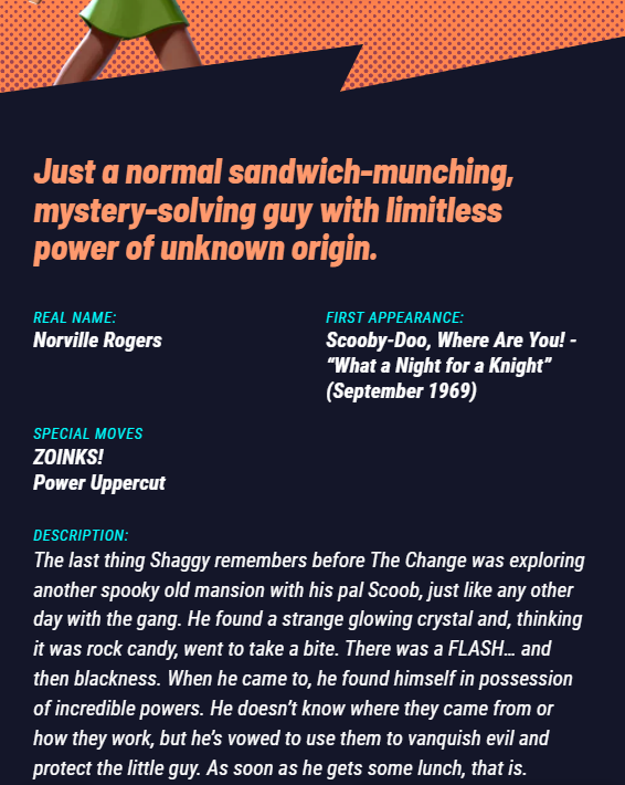 Unconkable's tweet image. Day 1 UI Shaggy main. I love this description so much. "The Change" #Multiverses