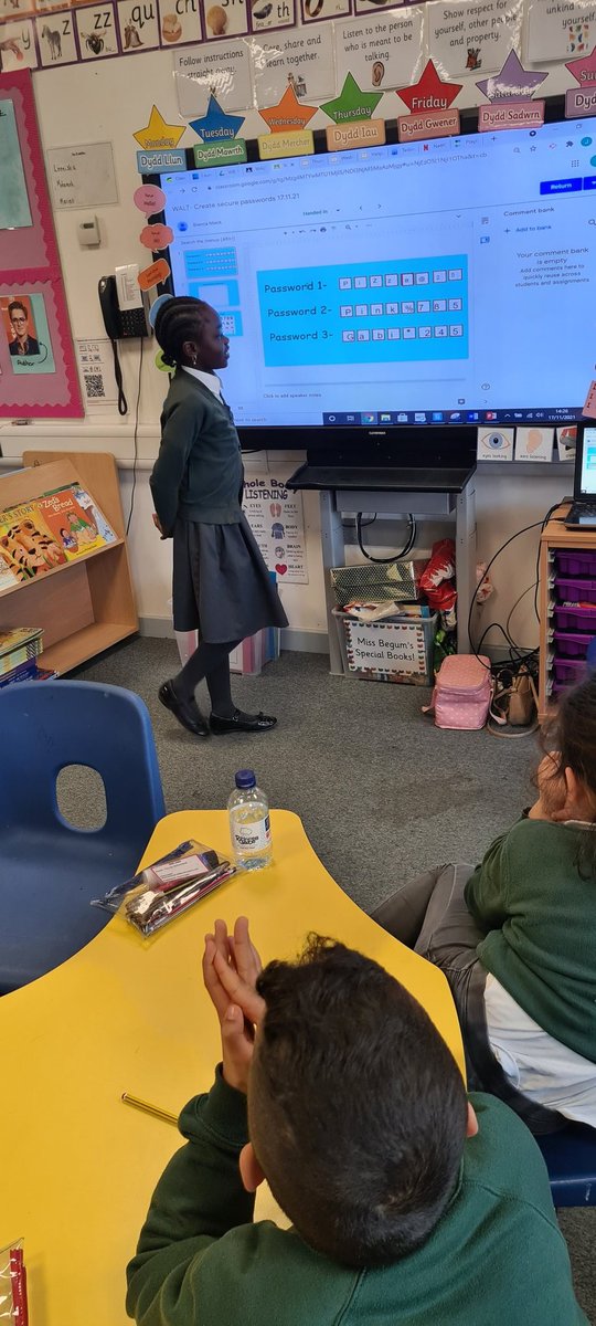 MissBegum10's tweet photo. We had a fun lesson of creating secure passwords using uppercase, lowercase, numbers and symbols. We also enjoyed playing Interland. We have learnt passwords must not be shared with others! π» π¨π½βπ» π» π©π½βπ» #BeInternetSafe @mrAndrewsY3pl #BeInternetAwesome https://t.co/0ejXzp0oHJ