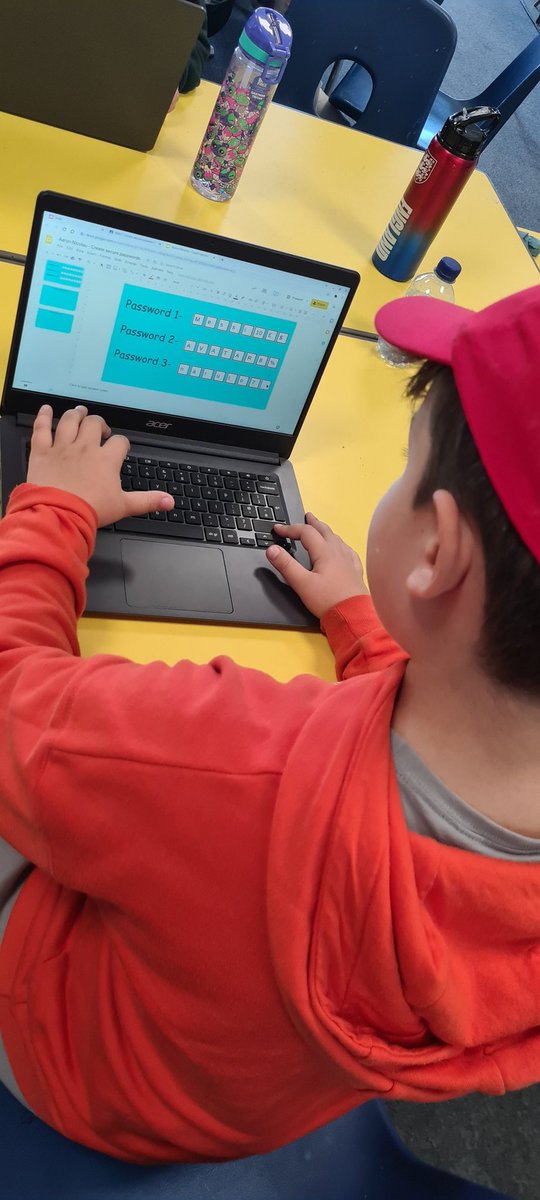 MissBegum10's tweet photo. We had a fun lesson of creating secure passwords using uppercase, lowercase, numbers and symbols. We also enjoyed playing Interland. We have learnt passwords must not be shared with others! π» π¨π½βπ» π» π©π½βπ» #BeInternetSafe @mrAndrewsY3pl #BeInternetAwesome https://t.co/0ejXzp0oHJ