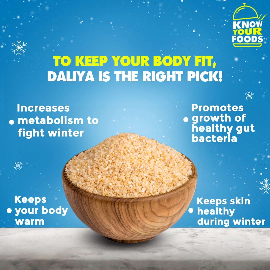 SMARTBazaarIn's tweet photo. #KnowYourFoods: Daliya or broken wheat is the perfect addition to your diet for the winter season. It gives our body the essential nutrients it needs to fight off winter diseases, while keeping us feeling healthy and fit. #SMARTSuperstore https://t.co/EUGEZcfZwX