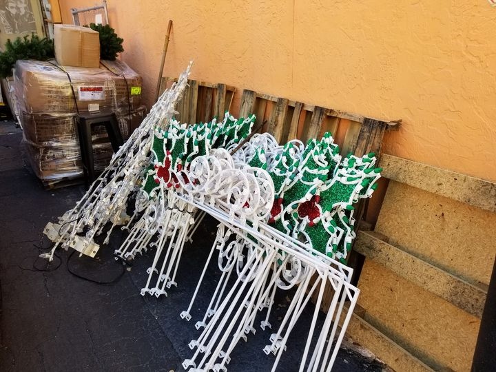 Light It Up!  The elves have been busy setting up holiday lights.  Thank you, Ron Soto!  You make it happen every single year...we love you and appreciate you!