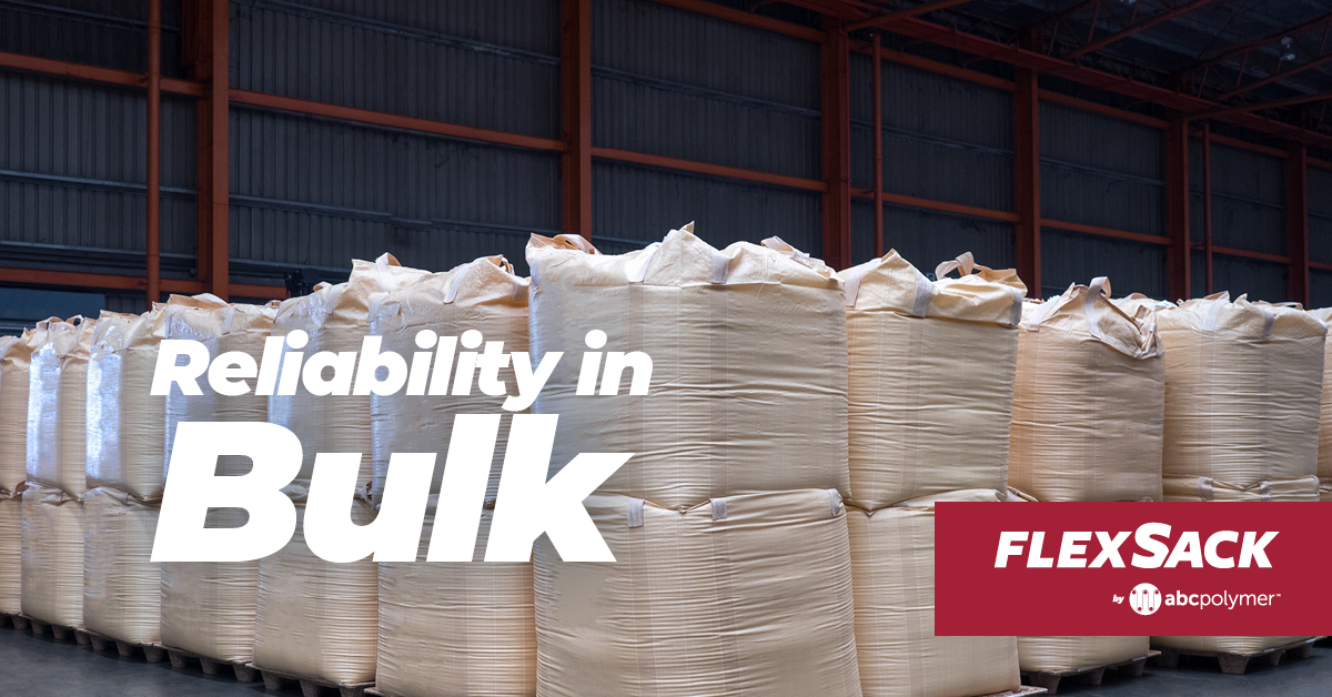 ABCFlexSack's tweet photo. Reliability in Bulk

#FlexSack #BulkBag #FIBC #ReliabilityinBulk https://t.co/q5AkuGNXha