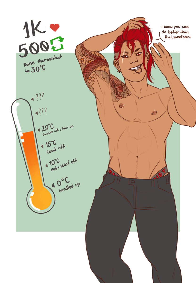 lililovesyou_'s tweet photo. 🌡UNDRESS KIRI GAME PART 4🌡

❤️+🔁 to turn up the thermostat and see what he’s hiding under those layers https://t.co/ESvGpoq4I1