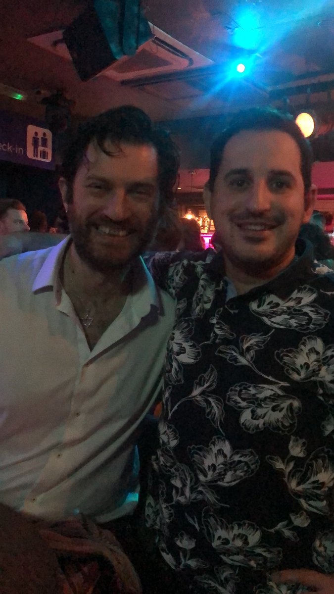 rob_lauder's tweet photo. It’s the final! At least we’re at a table at the front! Staff are amazing! @2BrewersClapham @dragraceukbbc https://t.co/qtw0kfqHgl
