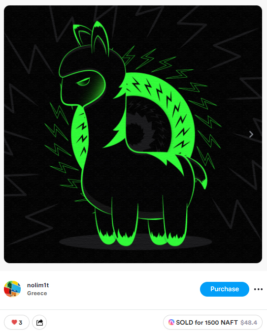 N0Lim1t's tweet photo. #Amal #018 SOLD ✅
Thank you!
52 Amals to collect. Check them out ⬇️
🔗 https://t.co/u85gu1g0pv
Exclusively on @NafterApp 👈
#nft #nfts #NAFTER #NAFT #NafterApp #nftart #bsc #NFTCommunity #amals #Amal $naft #NFTcollection #Collectibles #BNB $NAFT #crypto https://t.co/nUVOoSjTyF