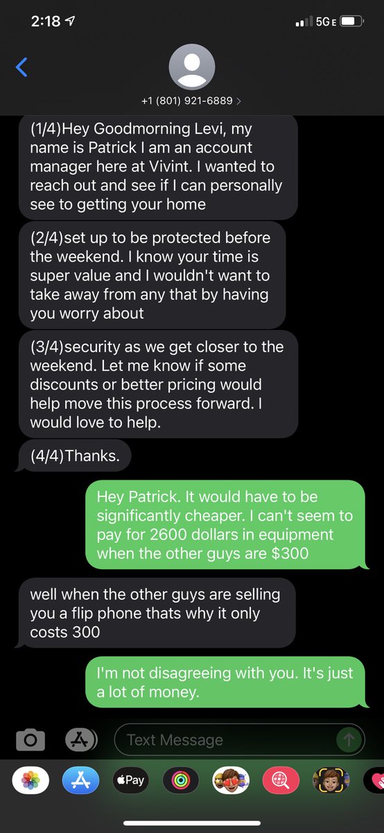 seth_breeden's tweet photo. @VivintHome // Weird sales tactic. https://t.co/DALu6IhfNz