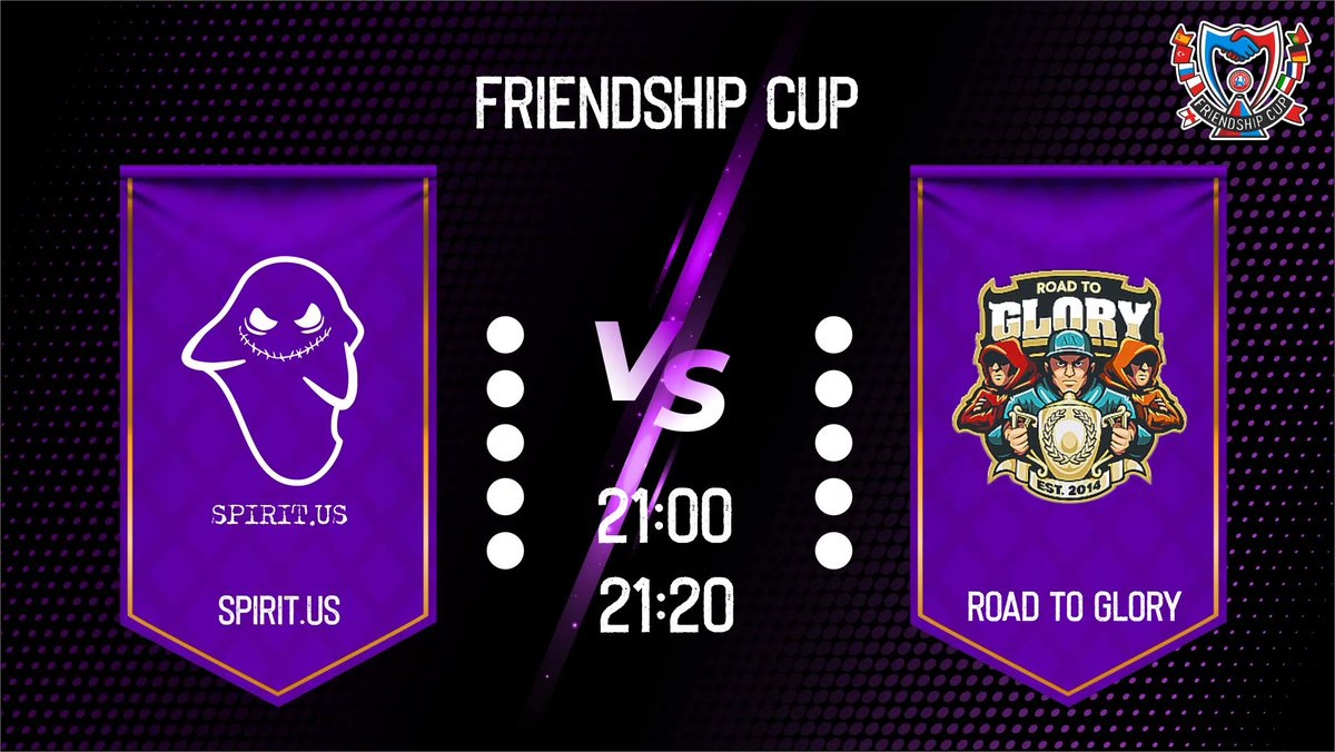 #friendshipcup

Po międzynarodowych zmaganiach z francuzami 🇫🇷 dziś pora na wschodnich sąsiadów z 🇷🇺

O 21:00 zagramy dwumecz przeciwko ROAD TO GLORY 🔥

Czas na kolejne 6 punktów 🤔

🎥 Tradycyjnie na naszym FP! 

👻👻👻