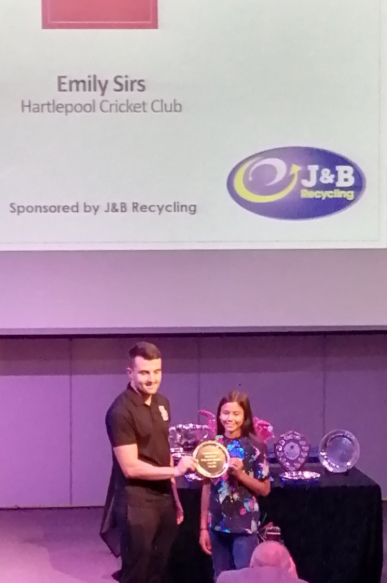 Congratulations to Emily Sirs on winning <a href="/HartlepoolSport/">Hartlepool Sport</a> Primary School Sports Personality of the Year.

Emily had a fantastic season for our Mixed Under 11s, Girls Under 13s &amp; @DCB_Women Under 11s.