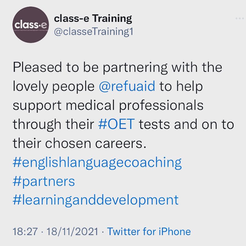 classeTraining1's tweet photo. Partners with a positive purpose 👍 Proud to be involved. https://t.co/6Xdy7J5f1R