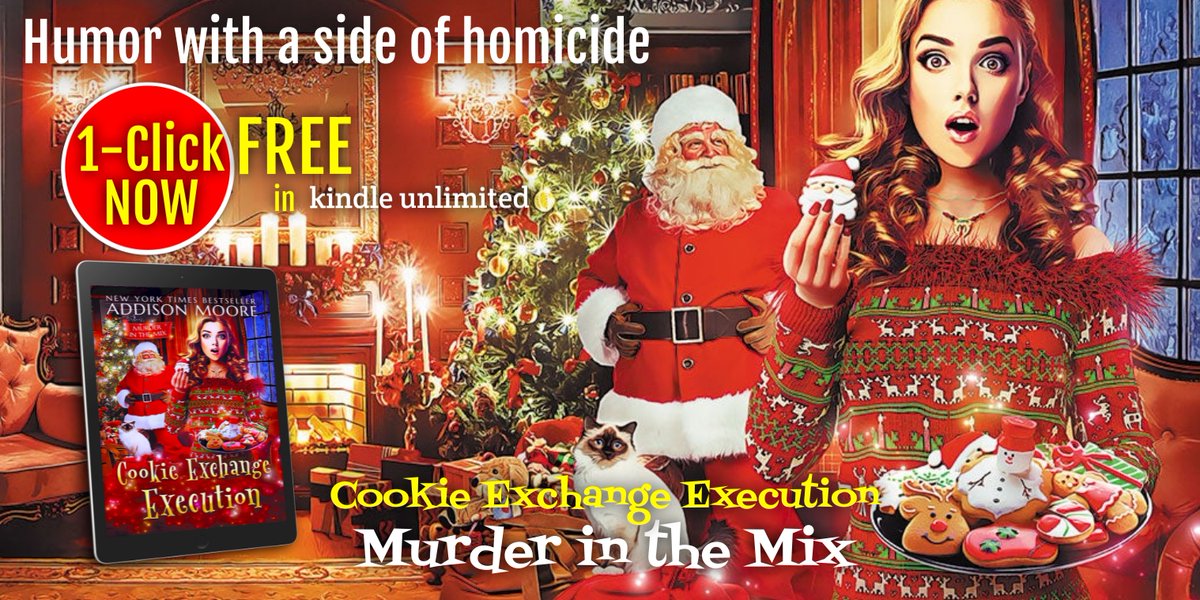 Have a hankering for a Christmas Cozy Mystery? 
Cookie Exchange Execution is here! Amazon--&gt; bit.ly/CoookieExchang…
It’s Christmas in Honey Hollow, Santa is in town and so is a killer. Read FREE with Kindle Unlimited! 
#cozymystery #Kindleunlimited