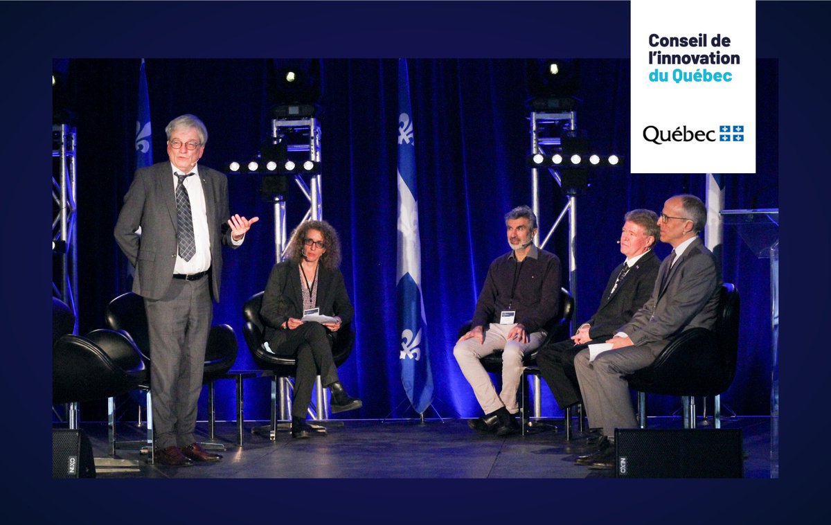 [ Grand rendez-vous de l’innovation québécoise ] @SciChefQC animait la discussion portant sur « Les retombées de la science et la recherche ». Des sujets fascinants ont été amenés par les participants! #RVinnovation