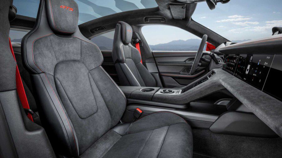 Porsche выпустила новый Taycan GTS. 590 сил и “до сотни” за 3,5 секунды.+20-дюймовые диски Turbo S Aero Design.