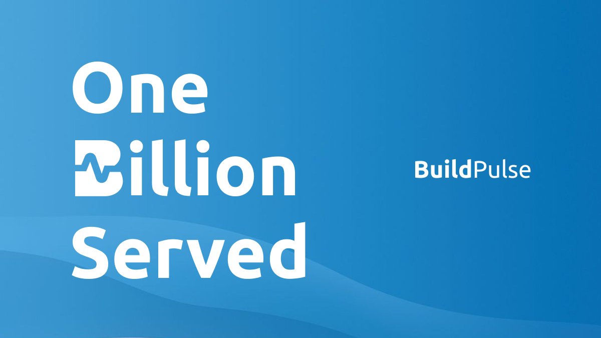 Cool milestone this week: <a href="/BuildPulseApp/">BuildPulse</a> processed its 𝙗𝙞𝙡𝙡𝙞𝙤𝙣𝙩𝙝 test result! 🥳

Here's to the next billion. 🥂

We'll be here tirelessly hunting down flaky tests ... so you don't have to. 😅