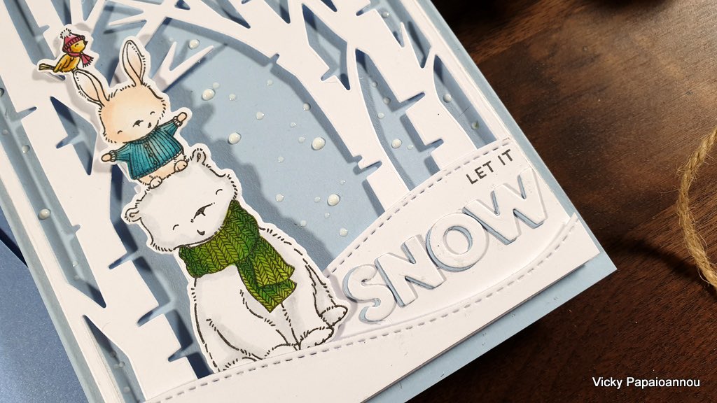 vickyp_gr's tweet photo. A new video is up! Cute little animals in a winter scene!  https://t.co/dbT6brJzpO. #cardmaking #greetingcards https://t.co/Sc691UP5Od