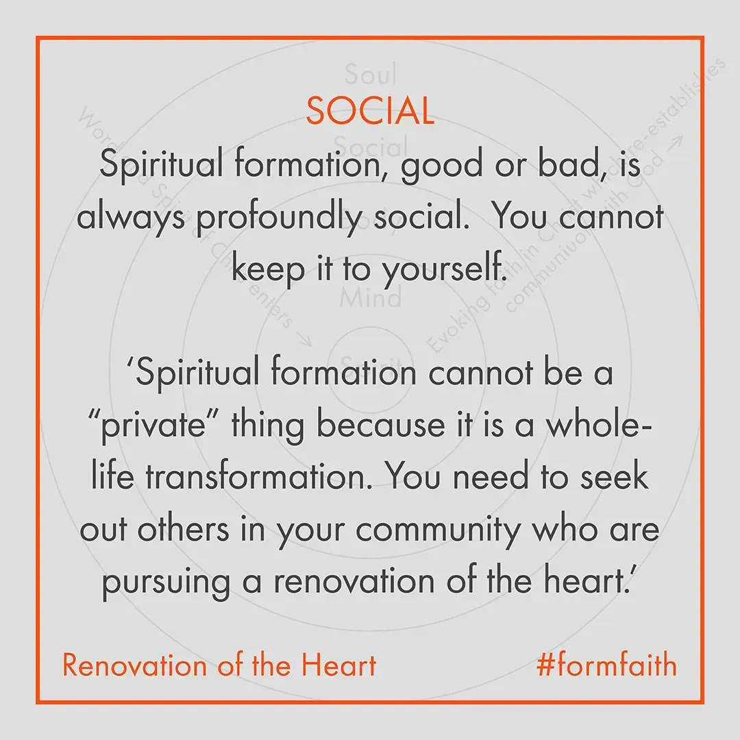 Spiritual formation cannot be a "private" thing.
#RenovationOfTheHeart
dwillard.org/books/renovati…