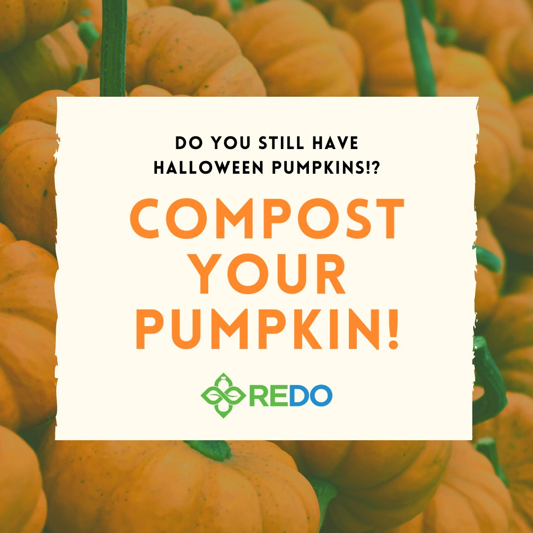 RedoRight's tweet photo. Don't just toss your pumpkins, COMPOST them!

#compost #pumpkin #recycle #redo https://t.co/TNKSpTtP0R