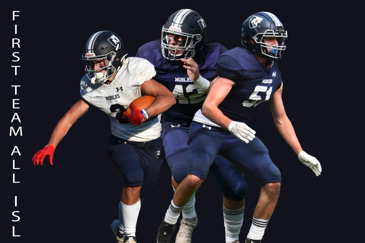 JustCoachMur's tweet photo. Congratulations to @JoeyDuggan7 @jakebollin &amp; @prose2022 for being named First Team All-ISL #gridirongaNG @NoblesAthletics @BostonHeraldHS @newftbj https://t.co/cgWcsZvtMW
