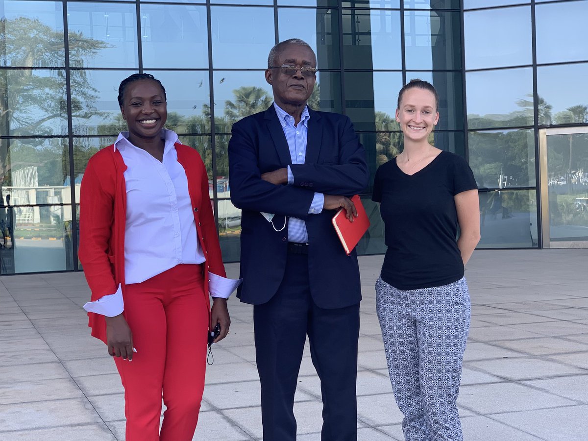 Trevor Fearon, Resource Consultant with JDC is now in the Gambia, providing advisory assistance to the Gambia’s Commission on Political Debates ahead of country’s Presidential Elections in early December. L-R Mercelline Marom (Kenya), Trevor Fearon &amp; Zoe Hartman (NDI,Washington)