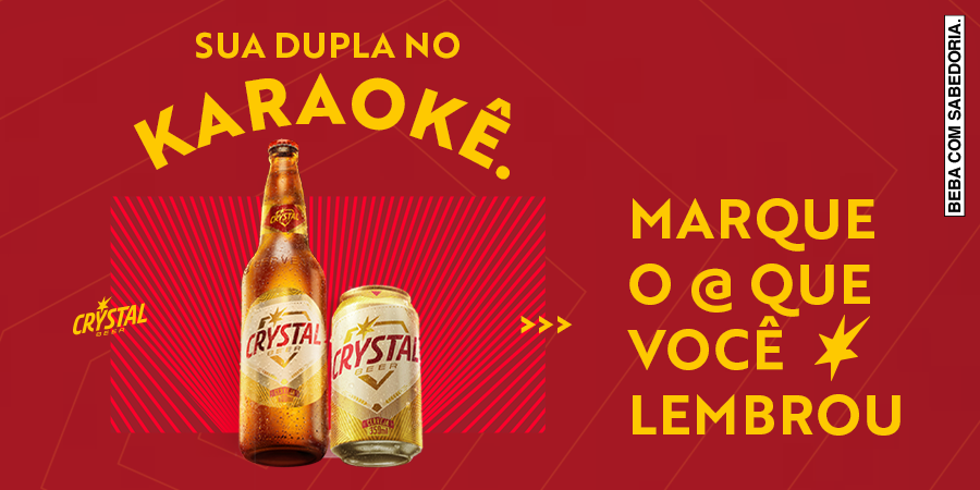 Cerveja_Crystal's tweet photo. Marque nos comentários quem está sempre contigo soltando a voz e brindando com uma Crystal. #TrilhadoNossoJeito #BebaComSabedoria #Crystal https://t.co/7G7N8FjvED