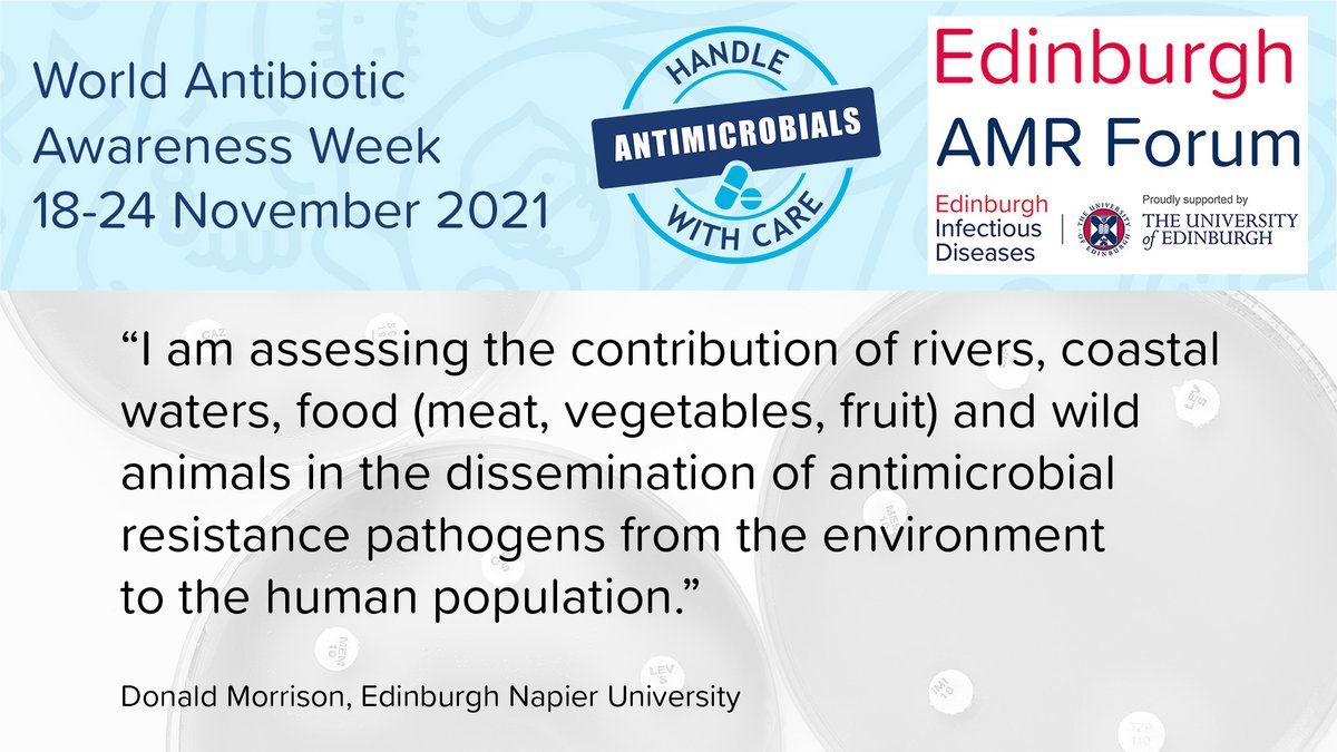 Edinburgh Infectious Diseases (@edin_eid) on Twitter photo For #EAAD #WAAW we asked Dr Donald Morrison <a href="/EdinburghNapier/">Edinburgh Napier University</a> how he is tackling #AMR.
<a href="/Domhnallnacasag/">Donald Morrison</a> <a href="/EdiAMR/">Edinburgh AMR Forum</a>
#EdiAMR2021 #antimicrobialresistance #saveantibiotics For #EAAD #WAAW we asked Dr Donald Morrison <a href="/EdinburghNapier/">Edinburgh Napier University</a> how he is tackling #AMR.
<a href="/Domhnallnacasag/">Donald Morrison</a> <a href="/EdiAMR/">Edinburgh AMR Forum</a>
#EdiAMR2021 #antimicrobialresistance #saveantibiotics
