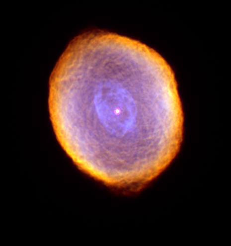 The Spirograph Nebula, formally named IC 418, lies about 2,000 light-years from Earth!

The dying star at its center shed its outer layers into space to form the nebula, which has expanded to a diameter of about 0.1 light-year: go.nasa.gov/3kQTfAP

#NebulaNovember
