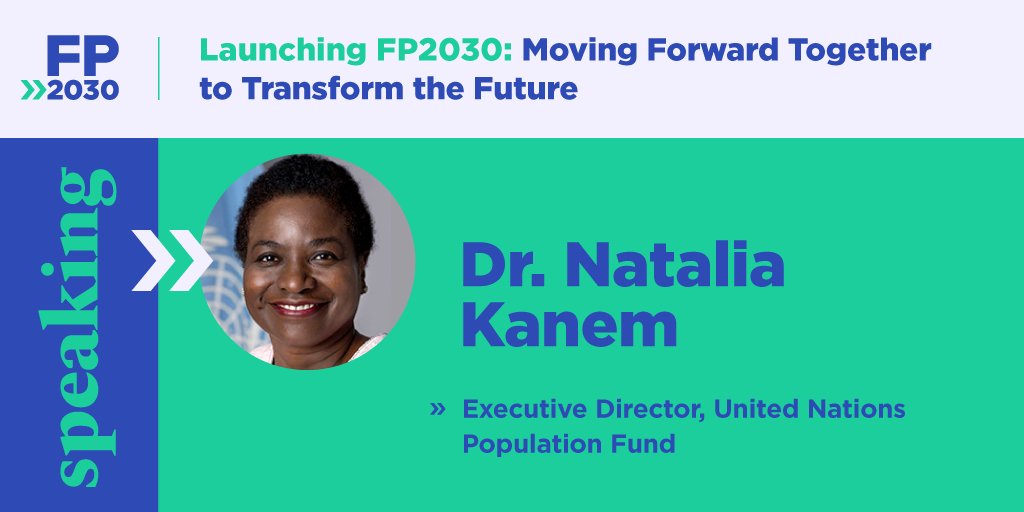 FP2030Global's tweet photo. "For the next period, 2022 to 2025, UNFPA plans to allocate at least 40% of our resources towards ending the unmet need for family planning." - @Atayeshe

Thank you Dr. Natalia Kanem for your leadership in the FP2020 Reference Group https://t.co/ZtLgyWy11I