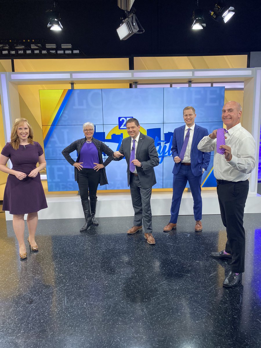 Here at @WEHTWTVWlocal #Daybreak supports @PanCAN and it’s research and fundraising. We wear purple! #pancreaticcancerawarenessday #PancreaticCancer 💜🟣 @RonanRhodes @FollowThatBird @JakeBoswellNews