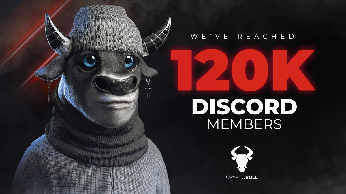 cryptobulls_wtf's tweet photo. We've reached over 120.000+ Discord members today🥳!

Did you already join The Crypto Bull Society?
👉🏻 https://t.co/BY4akbR9Ly https://t.co/Pi9pRa7bW6