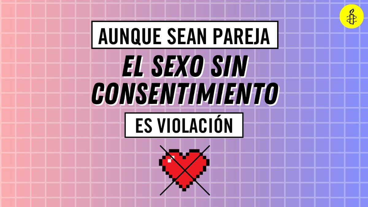 amnistiaar's tweet photo. 🔥 5 claves del #consentimiento 🔥

✔️ Mutuo.
✔️ Libre.
✔️ Consciente.
✔️ Activo.
✔️ Reversible.

El sexo sin consentimiento, es violación. https://t.co/vVhOohDf8Q