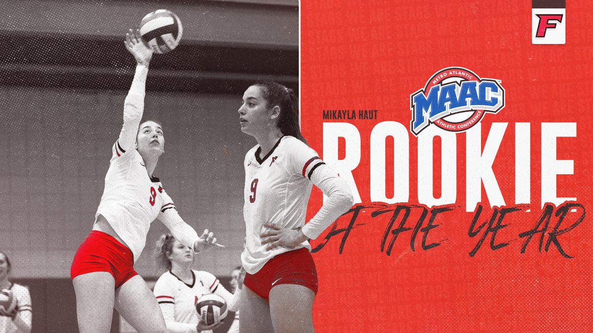 𝐌𝐢𝐤𝐚𝐲𝐥𝐚 𝐇𝐚𝐮𝐭 is the 2021 #MAACVB Rookie of the Year!

Mikayla led all MAAC freshmen in kills per set and hitting percentage.

➡️ bit.ly/3DtxLBi

#WeAreStags #StagsCompete #MAACVB 🤘🏐