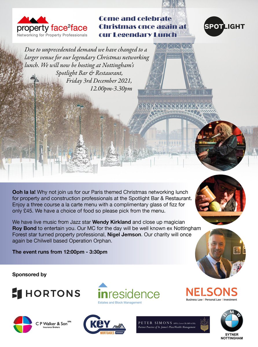 Looking forward to our Legendary Christmas lunch on December 3rd! To book, click here: tinyurl.com/33crah8a